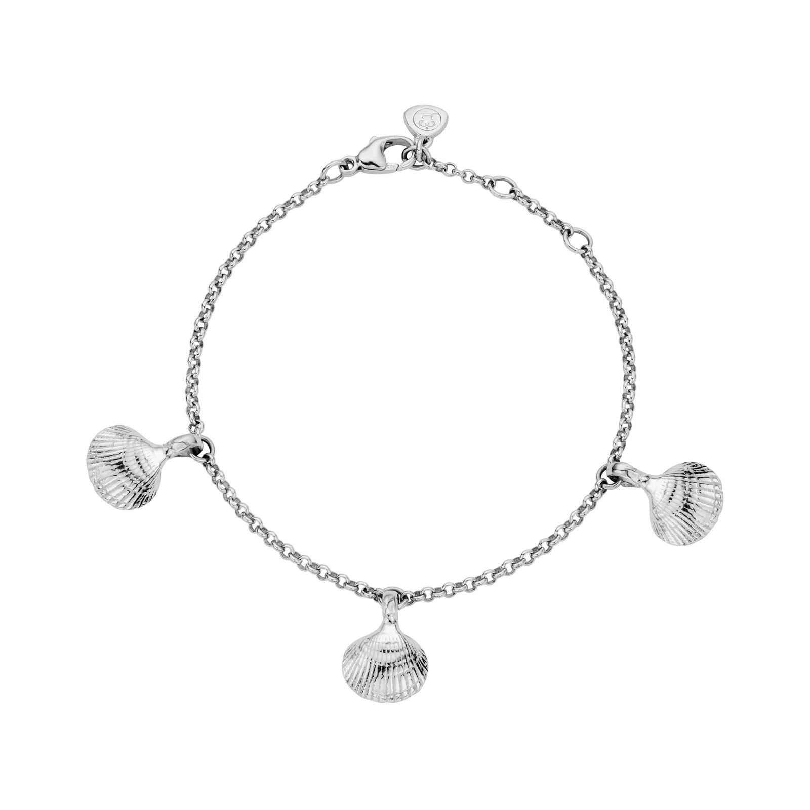 Silver Trio Mini Shell Anklet