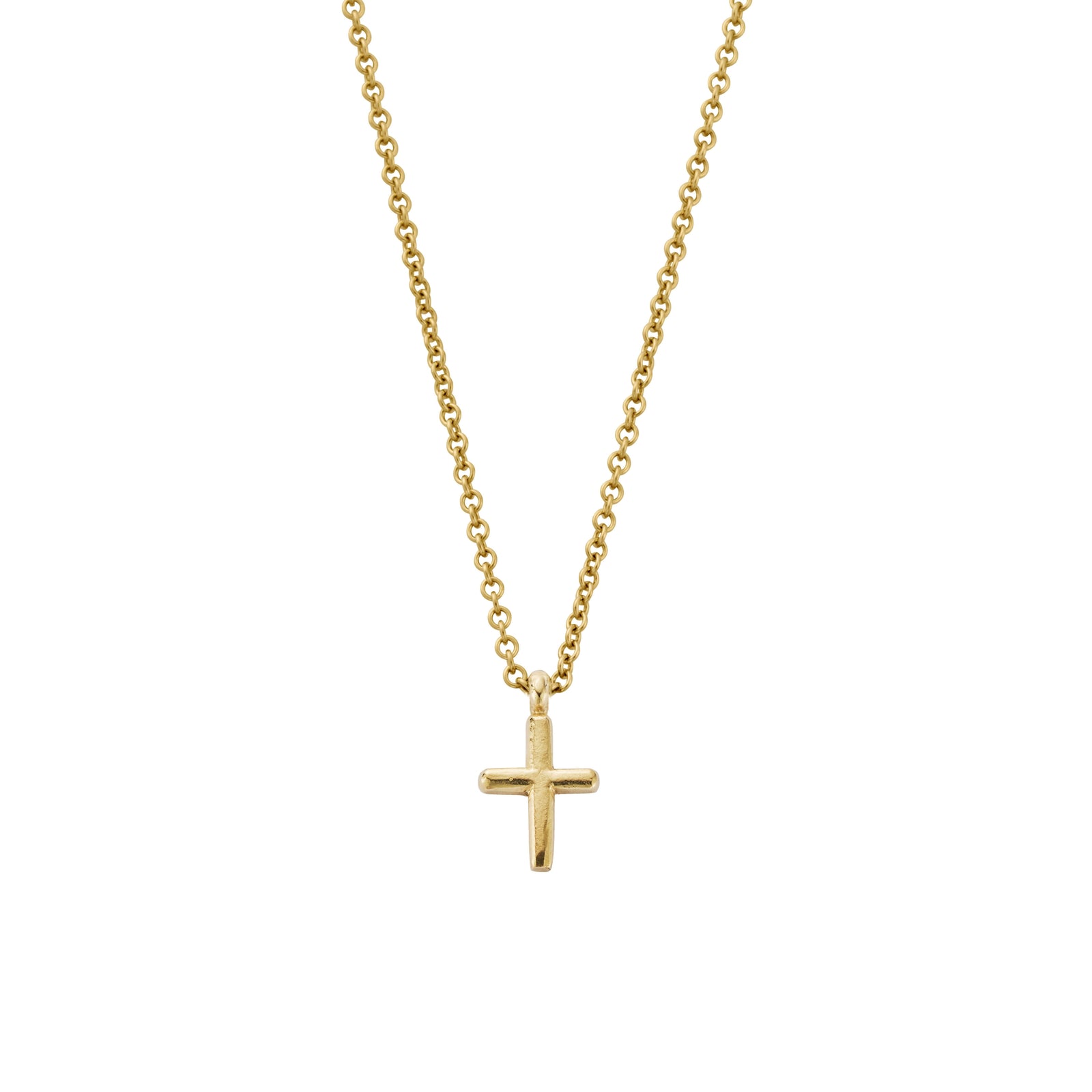 Gold Mini Cross Necklace