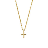 Gold Mini Cross Necklace