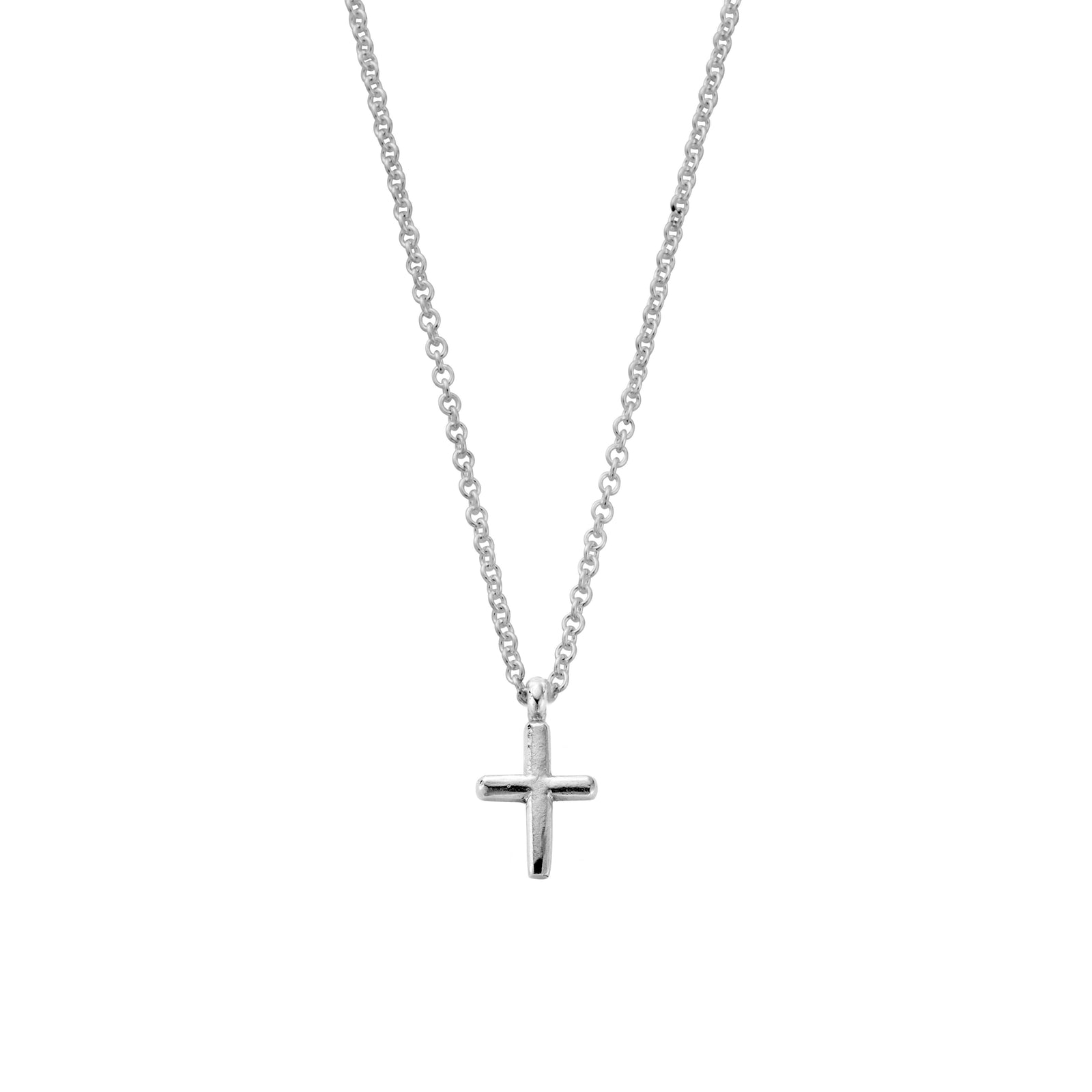 Silver Mini Cross Necklace