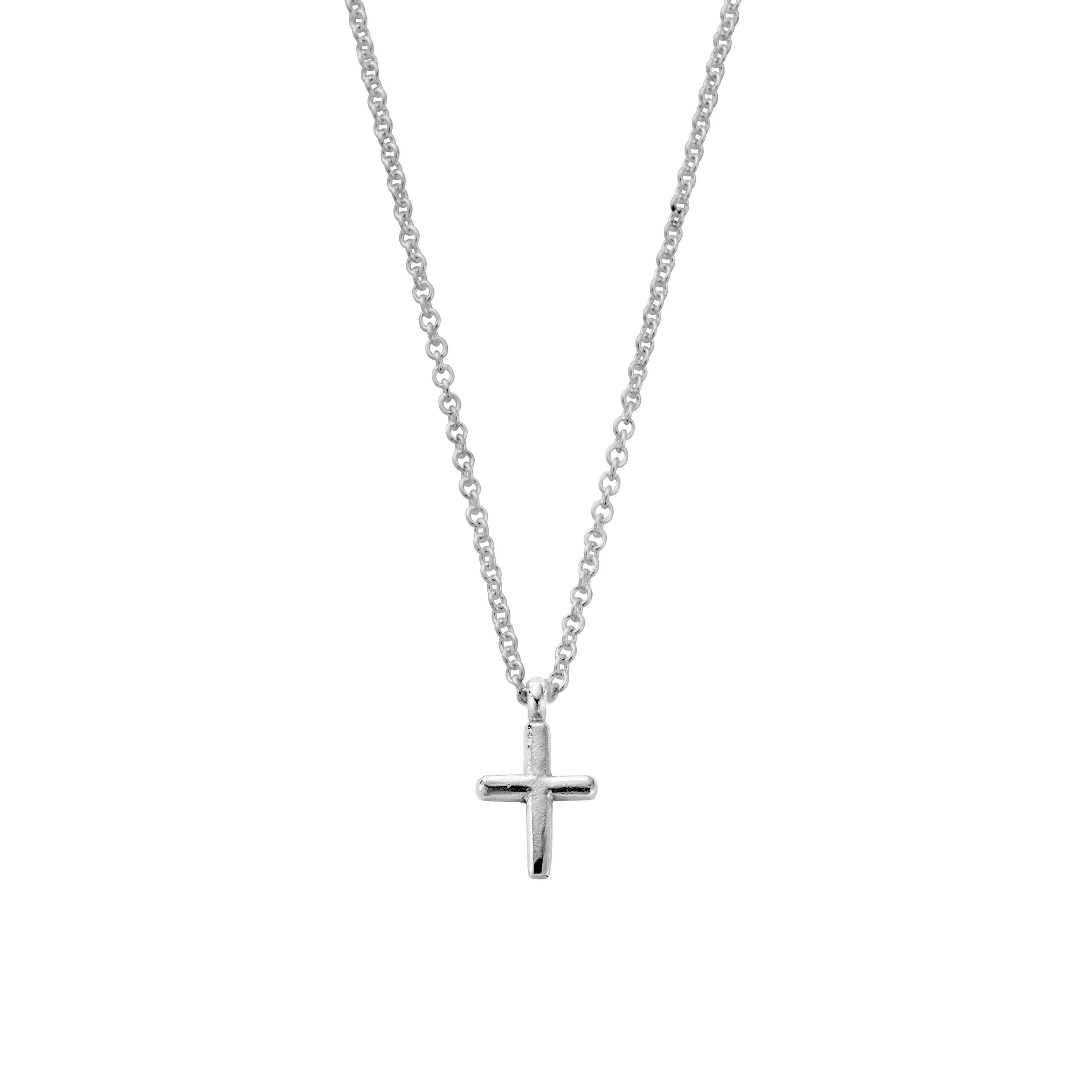 Silver Mini Cross Necklace