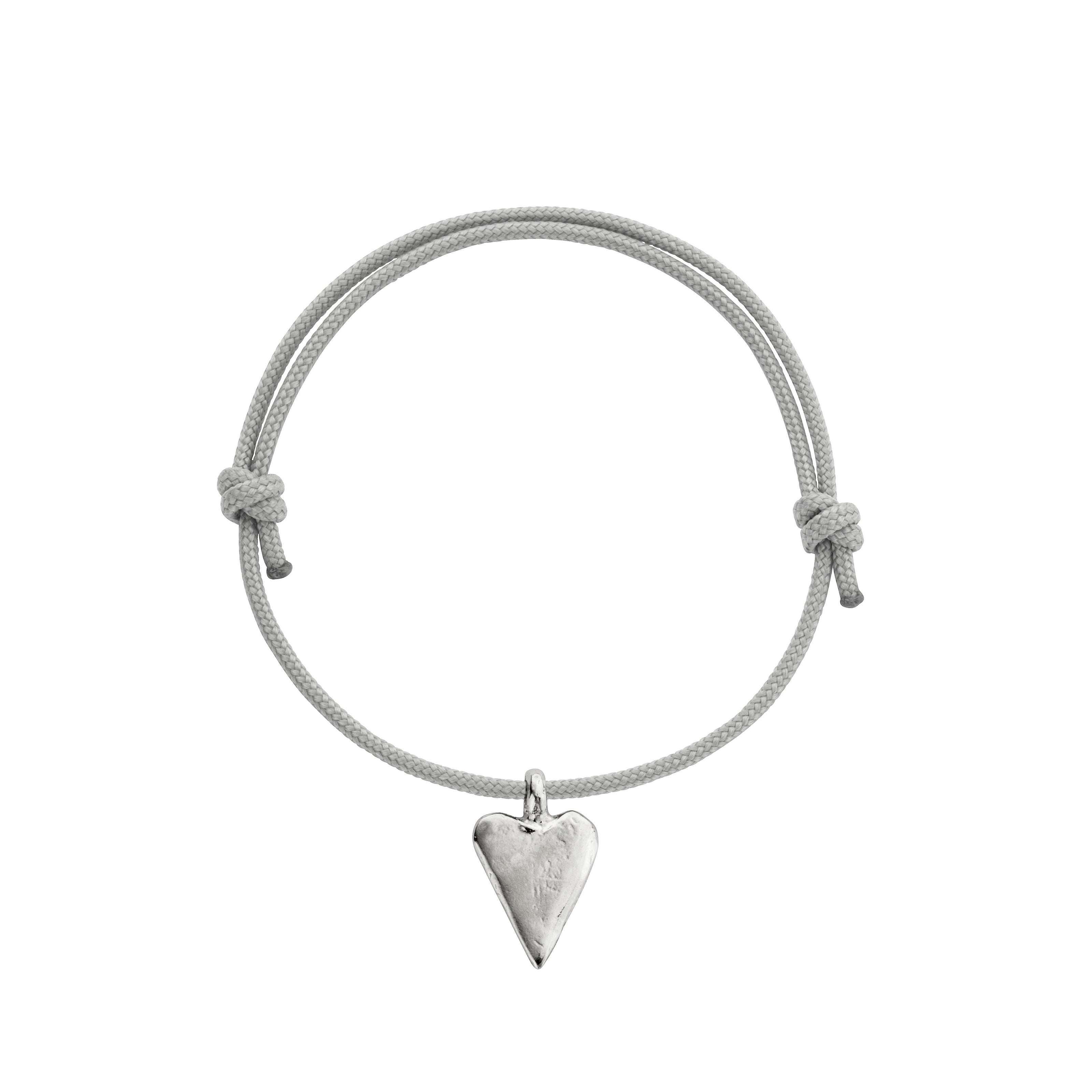 Silver Medium Heart Sailing Rope