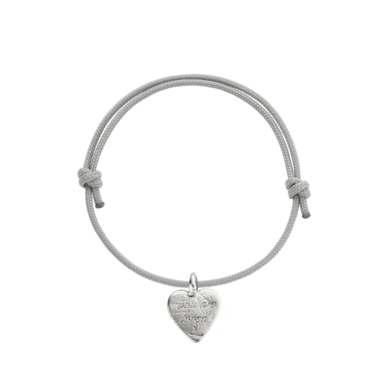Silver Medium You Are Loved Sailing Rope