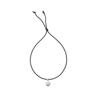 Silver Smiley Face Cord Bracelet