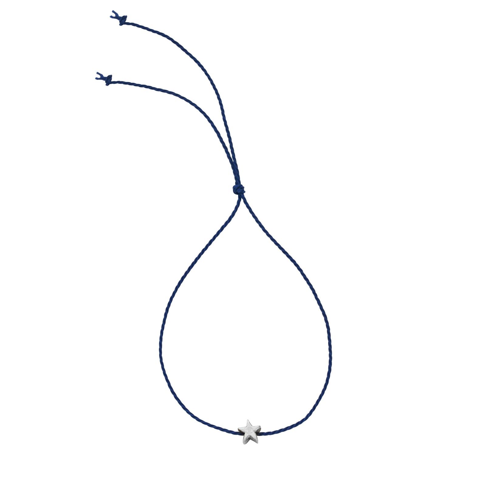 Silver Tiny Star Cord Bracelet