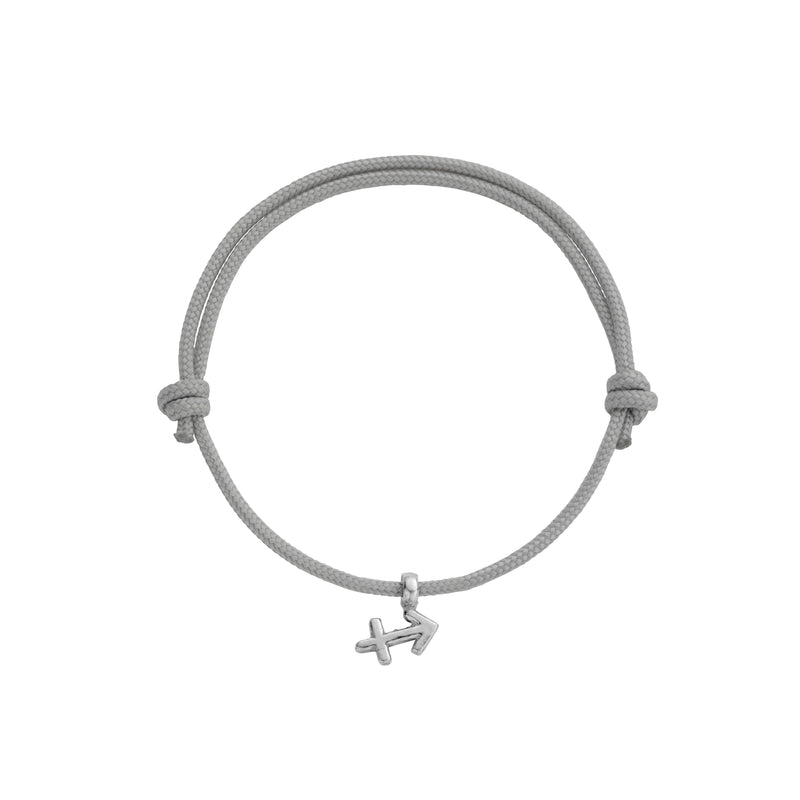 Silver Mini Sagittarius Horoscope Sailing Rope