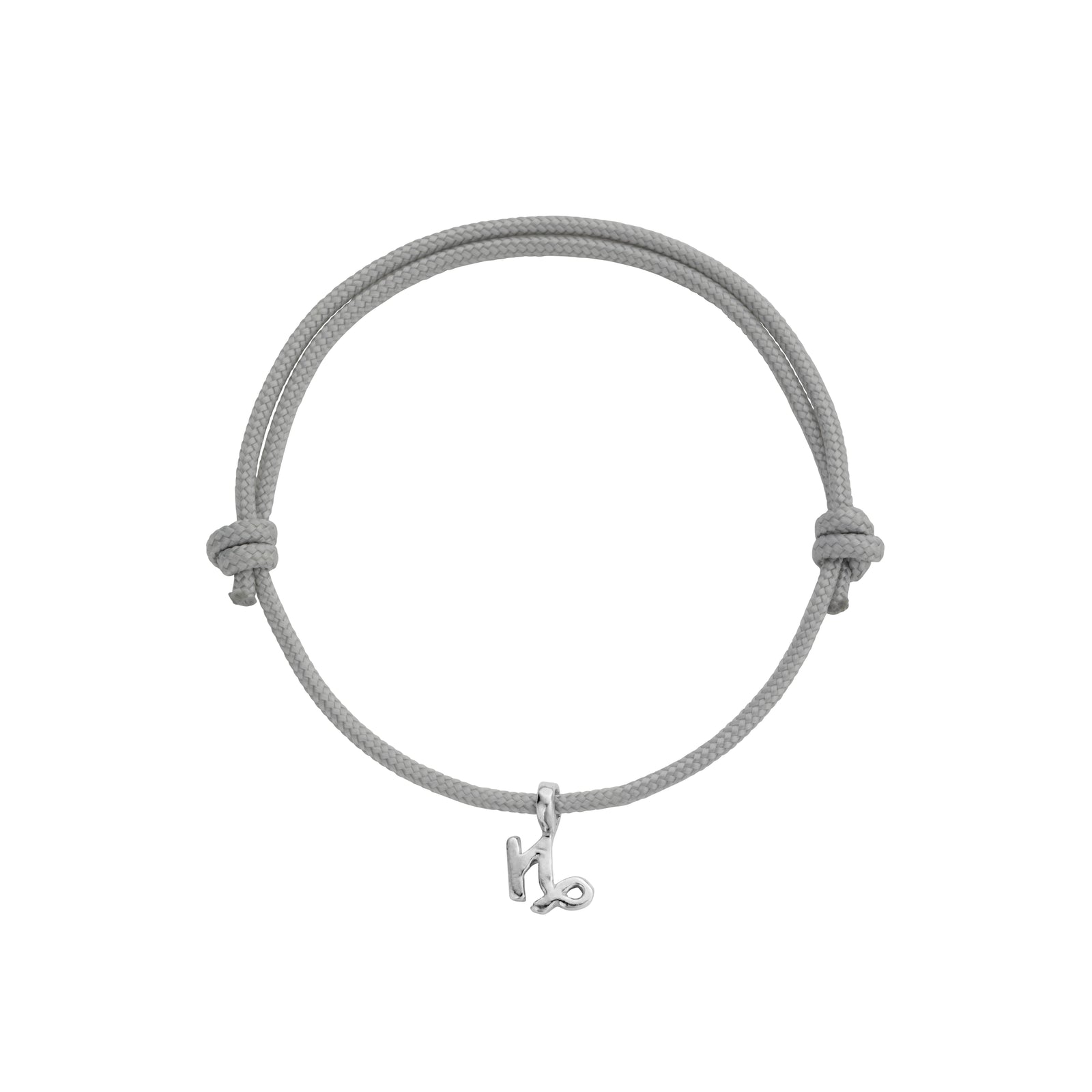 Silver Mini Capricorn Horoscope Sailing Rope