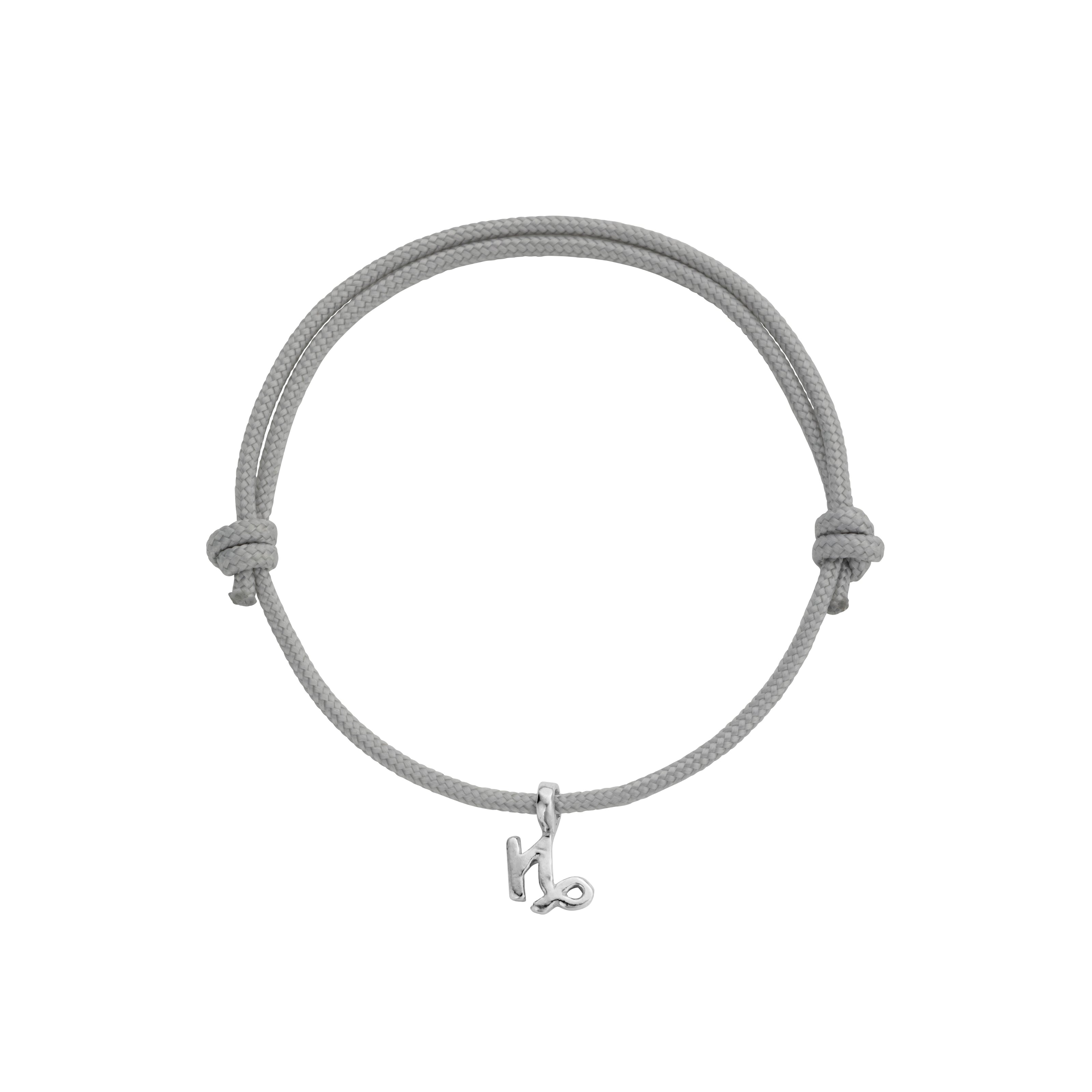 Silver Mini Capricorn Horoscope Sailing Rope