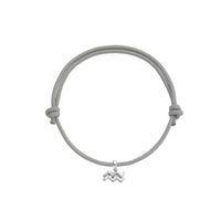 Silver Mini Aquarius Horoscope Sailing Rope