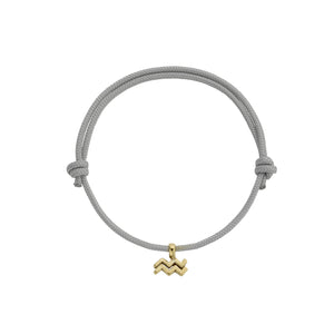 Gold Mini Aquarius Horoscope Sailing Rope
