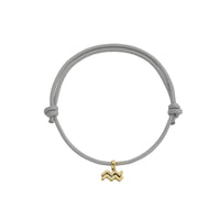 Gold Mini Aquarius Horoscope Sailing Rope