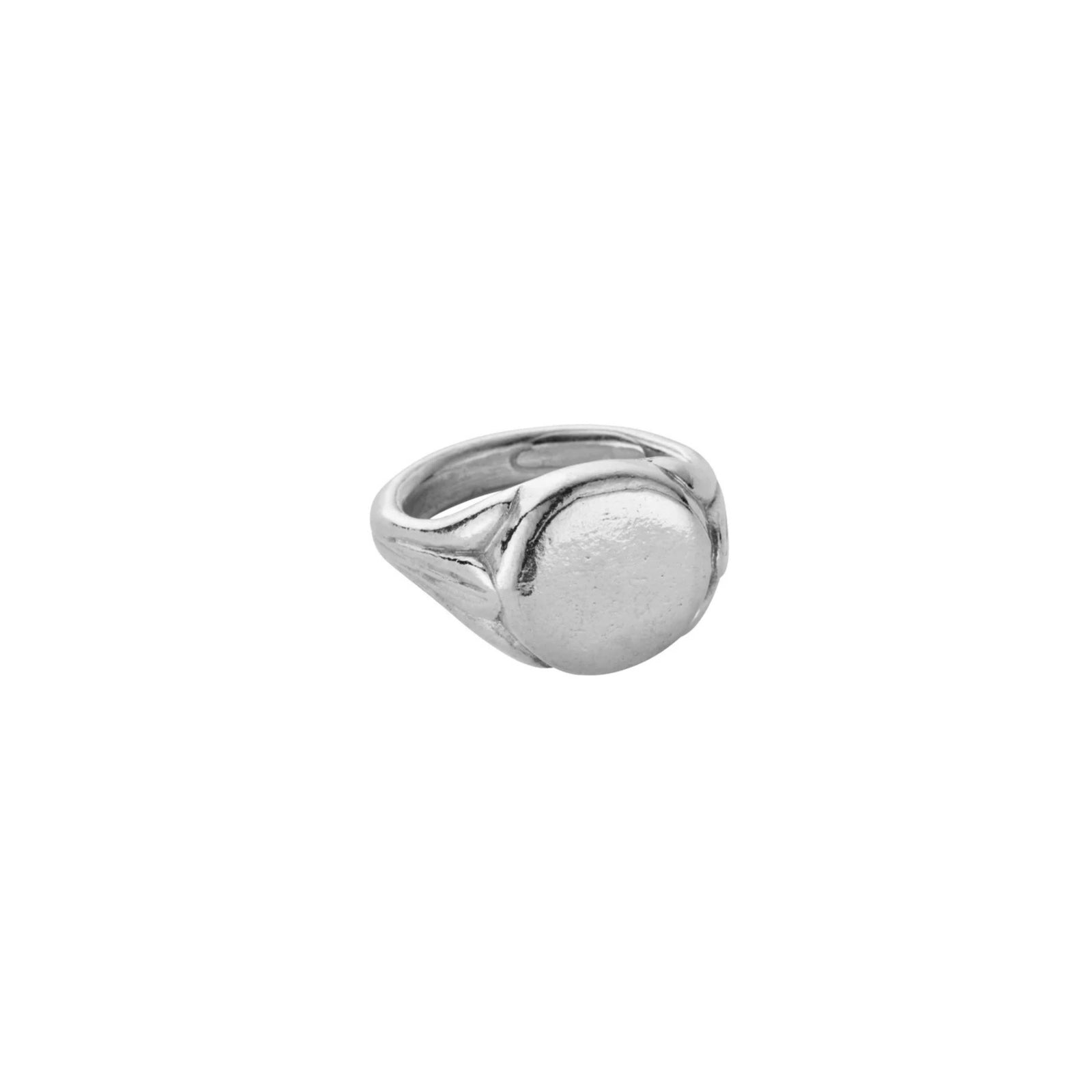 Silver Grandfather Signet Ring