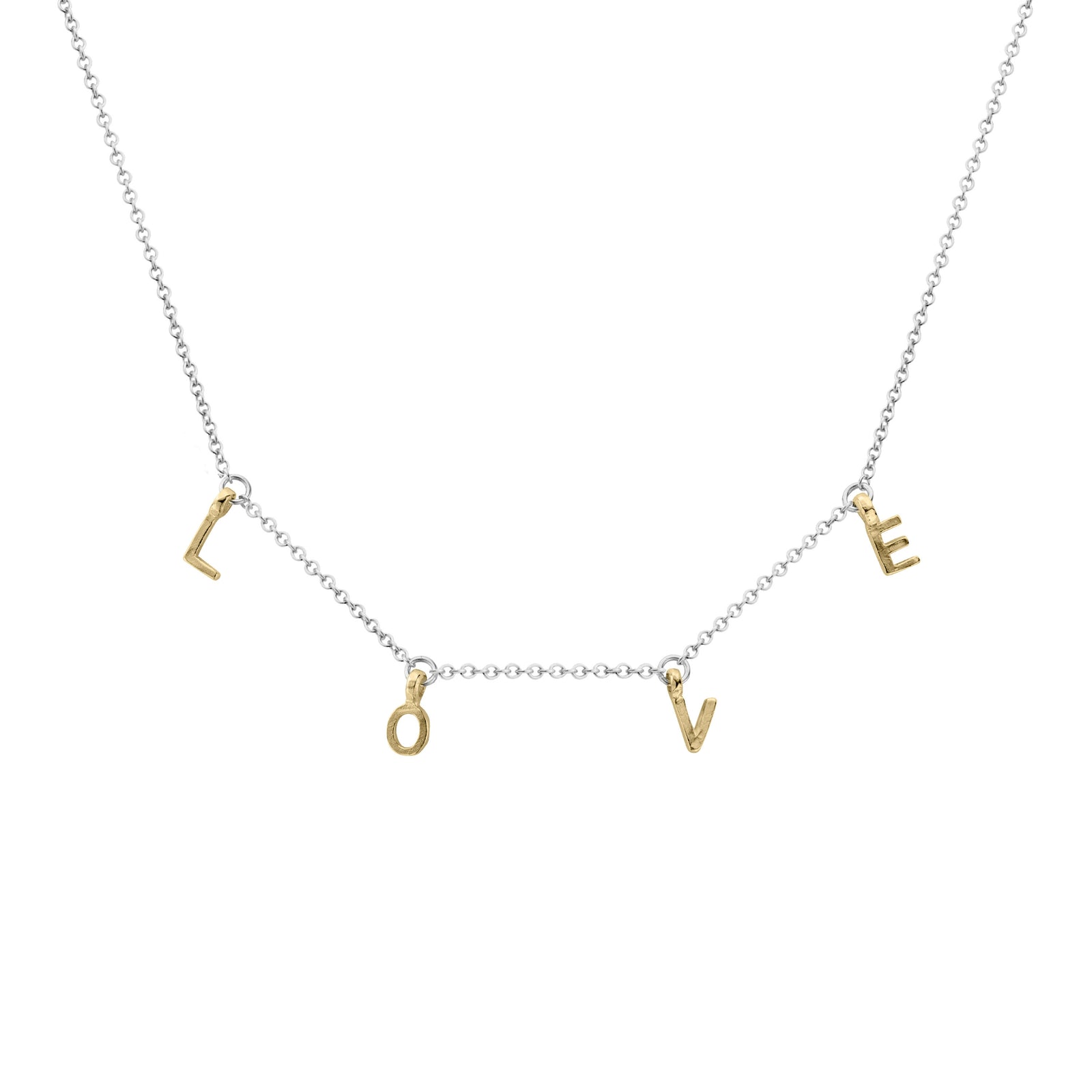 Silver & Gold Build Your Own Fixed Necklace