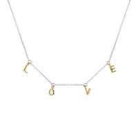 Silver & Gold Build Your Own Fixed Necklace