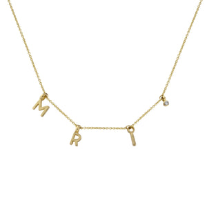 Gold Build Your Own Fixed Necklace