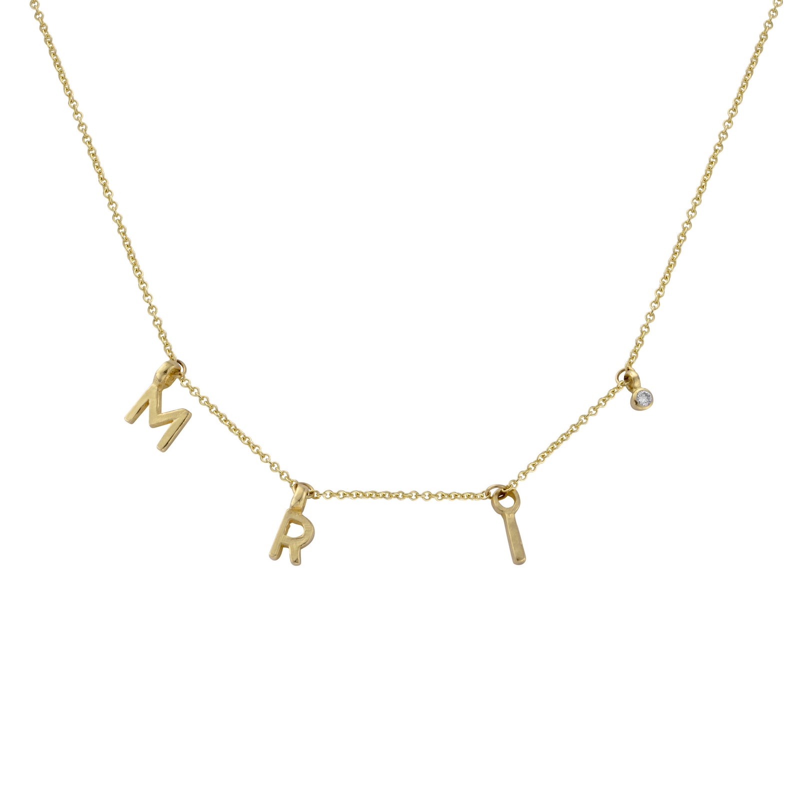 Gold Build Your Own Fixed Necklace