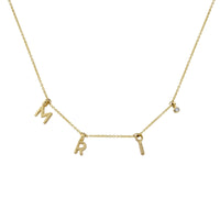 Gold Build Your Own Fixed Necklace