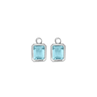 Silver Juno Blue Topaz Earring Charms