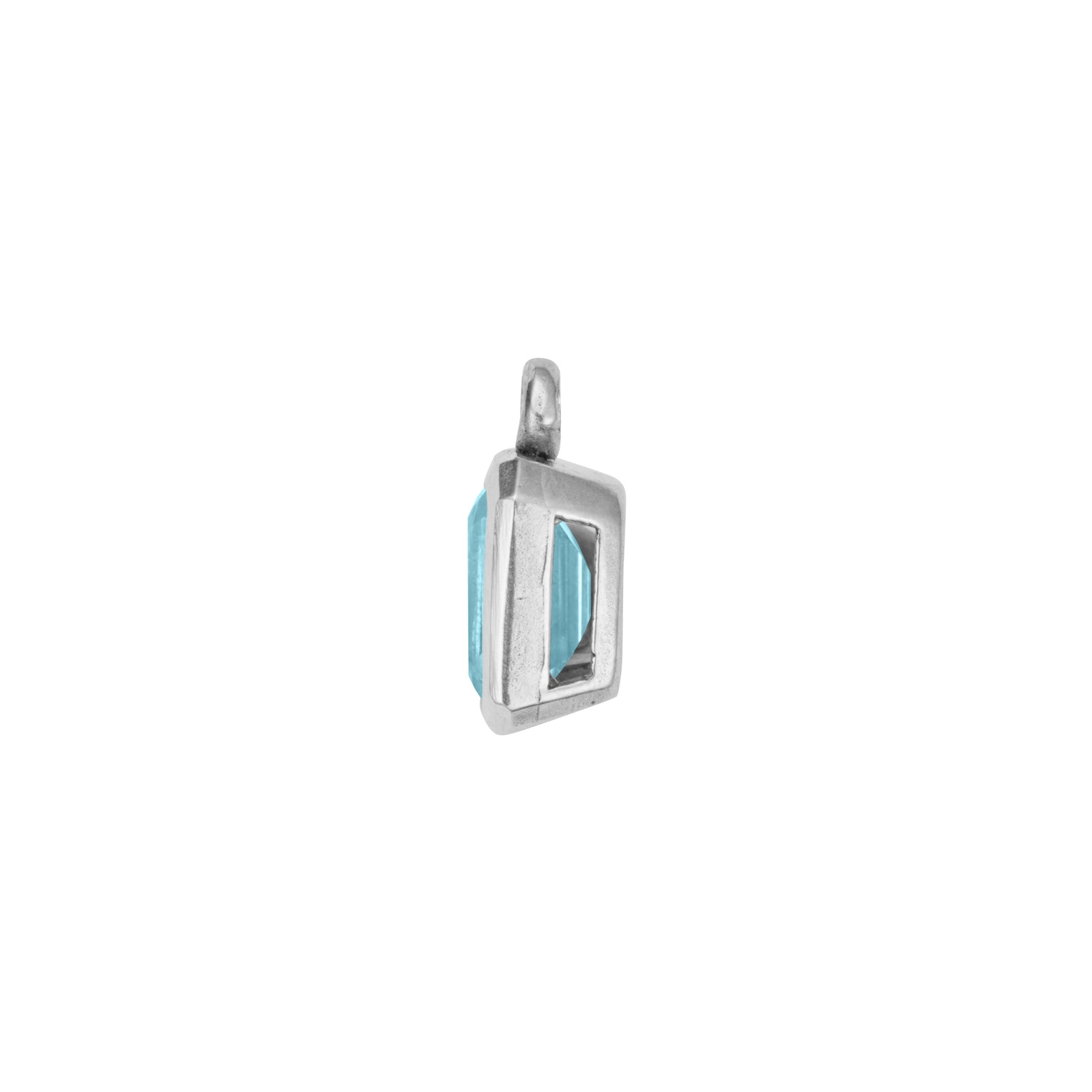 Silver Juno Blue Topaz Earring Charms