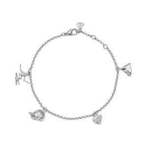 Silver Verbier Charm Bracelet