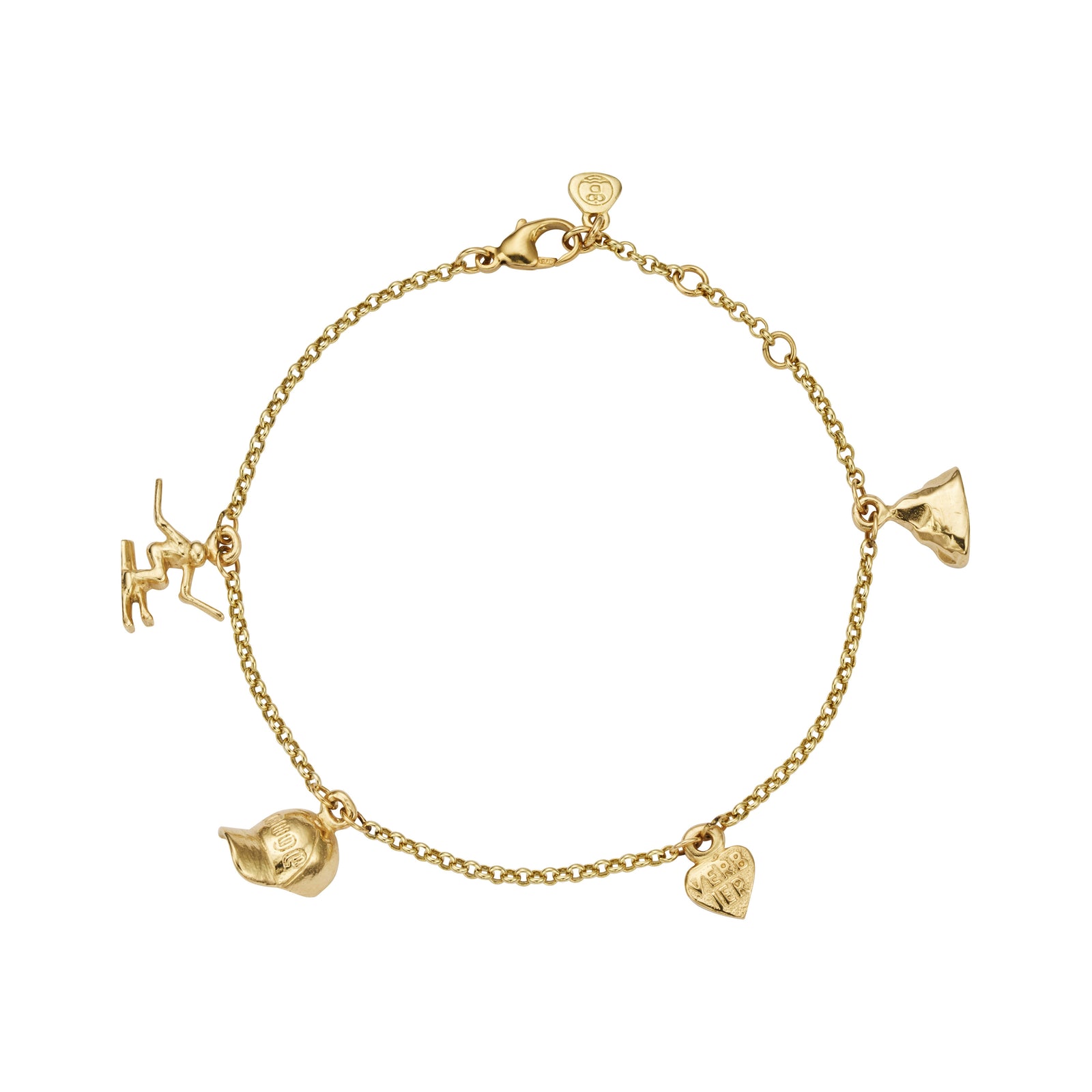 Gold Verbier Charm Bracelet