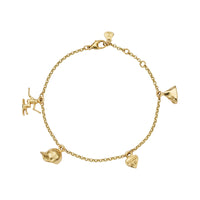 Gold Verbier Charm Bracelet