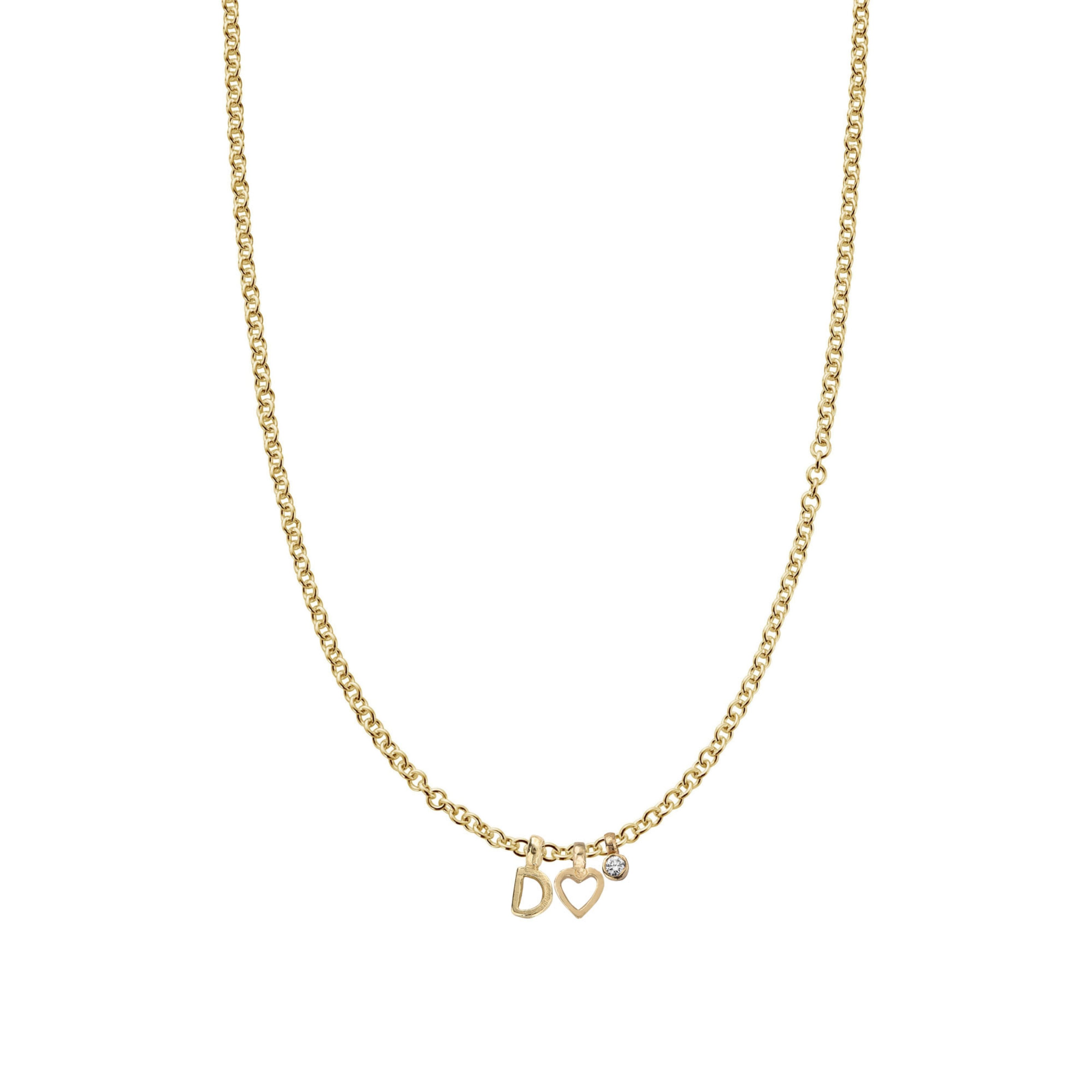 Gold Build Your Own Charm Necklace