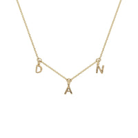 Gold Fixed Alphabet Necklace