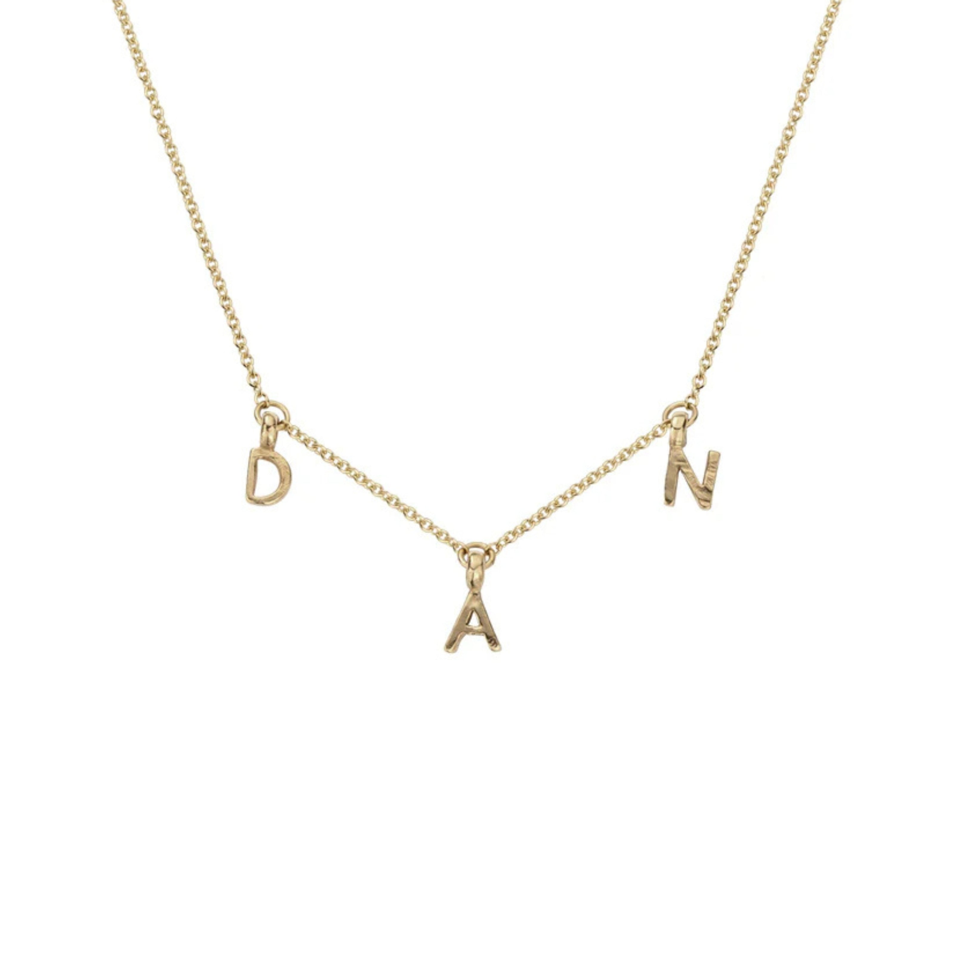 Gold Fixed Alphabet Necklace