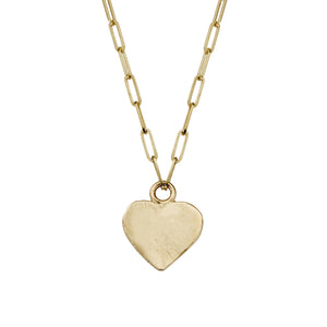 Gold Keeper's Heart Trace Chain Necklace