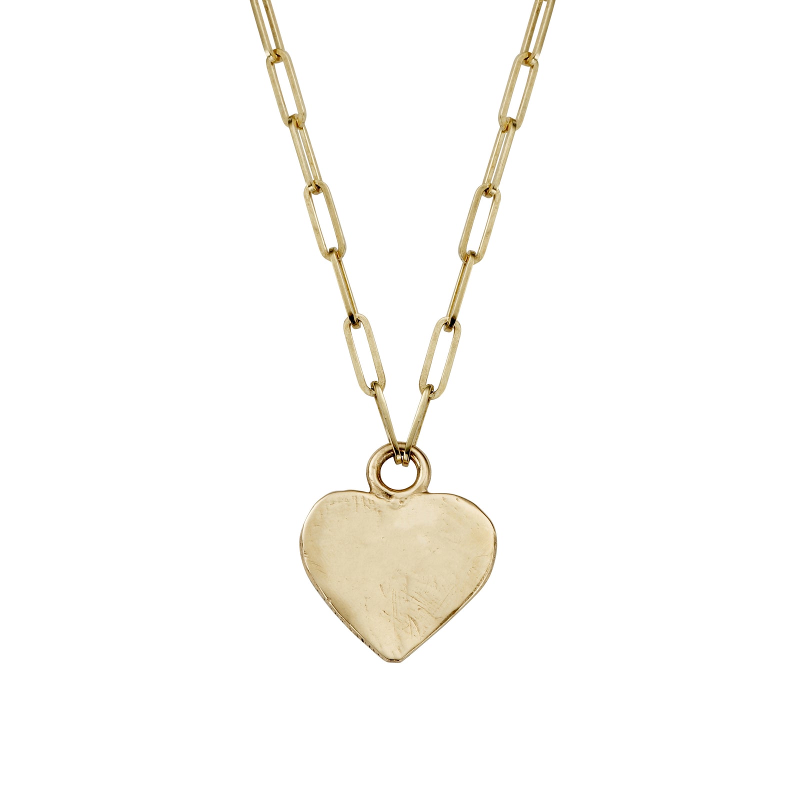 Gold Keeper's Heart Trace Chain Necklace
