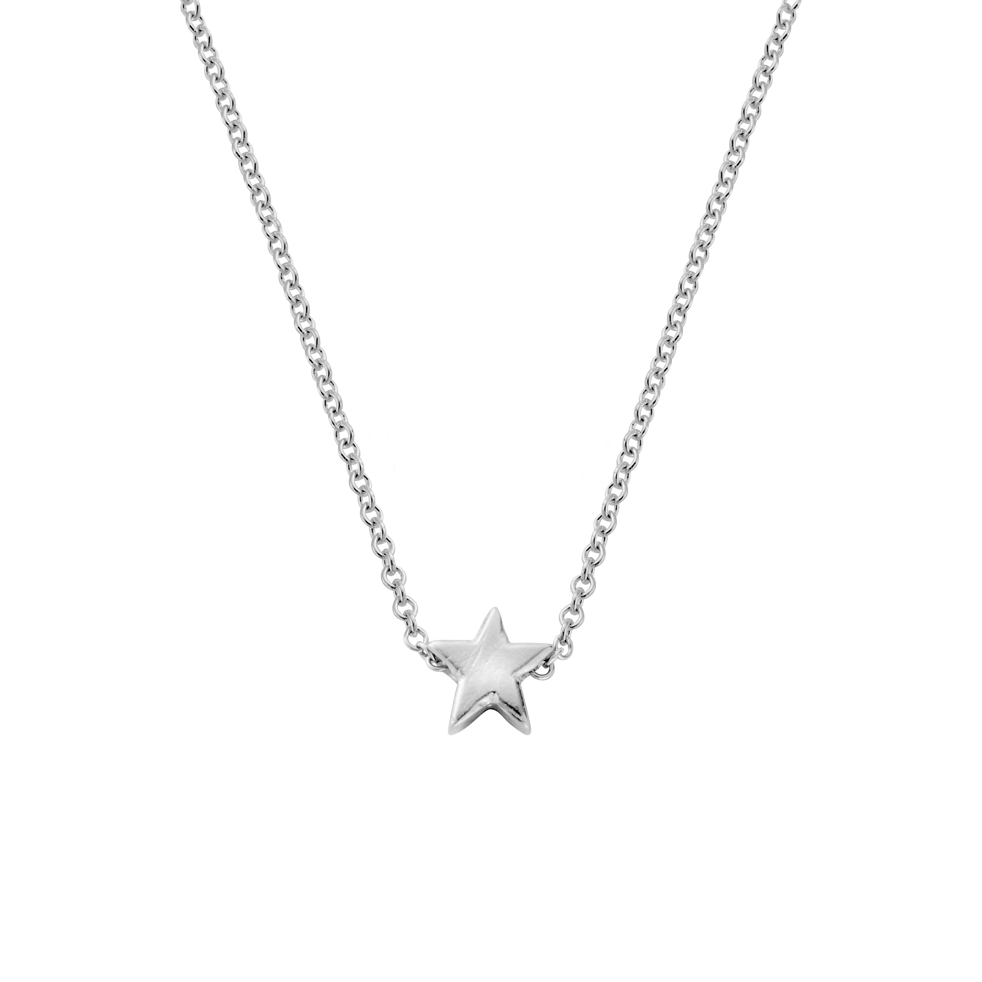 Silver Wishing Star Necklace