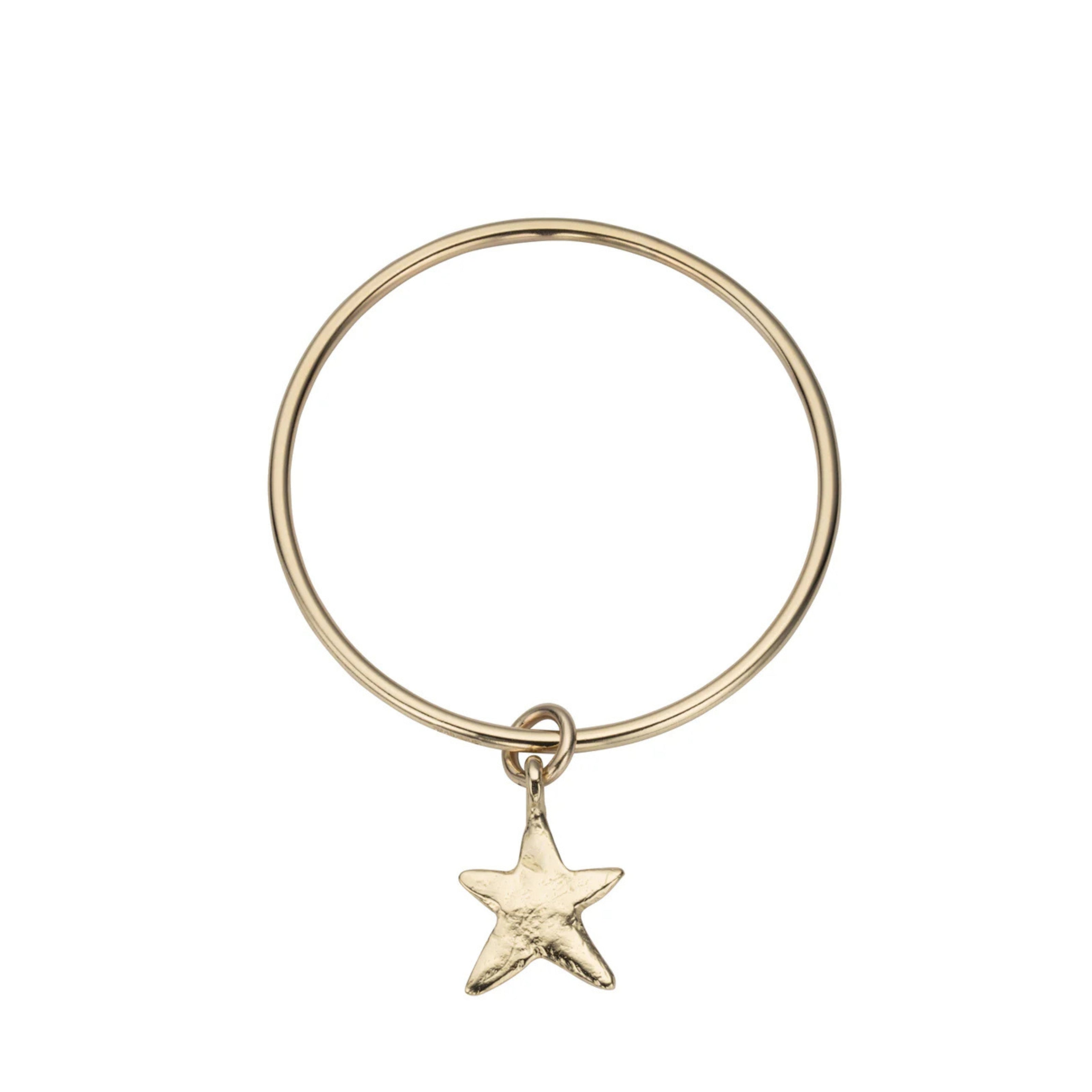 Gold Maxi Star Bangle