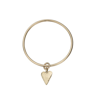 Gold Maxi Heart Bangle