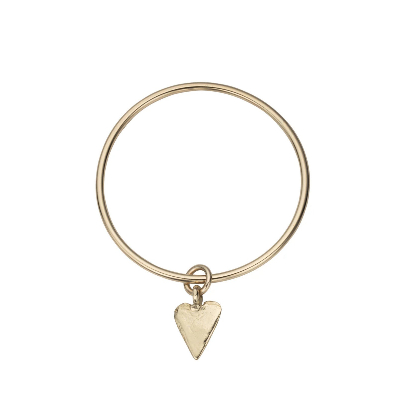 Gold Maxi Heart Bangle