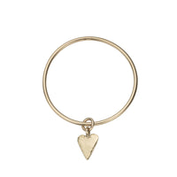 Gold Maxi Heart Bangle