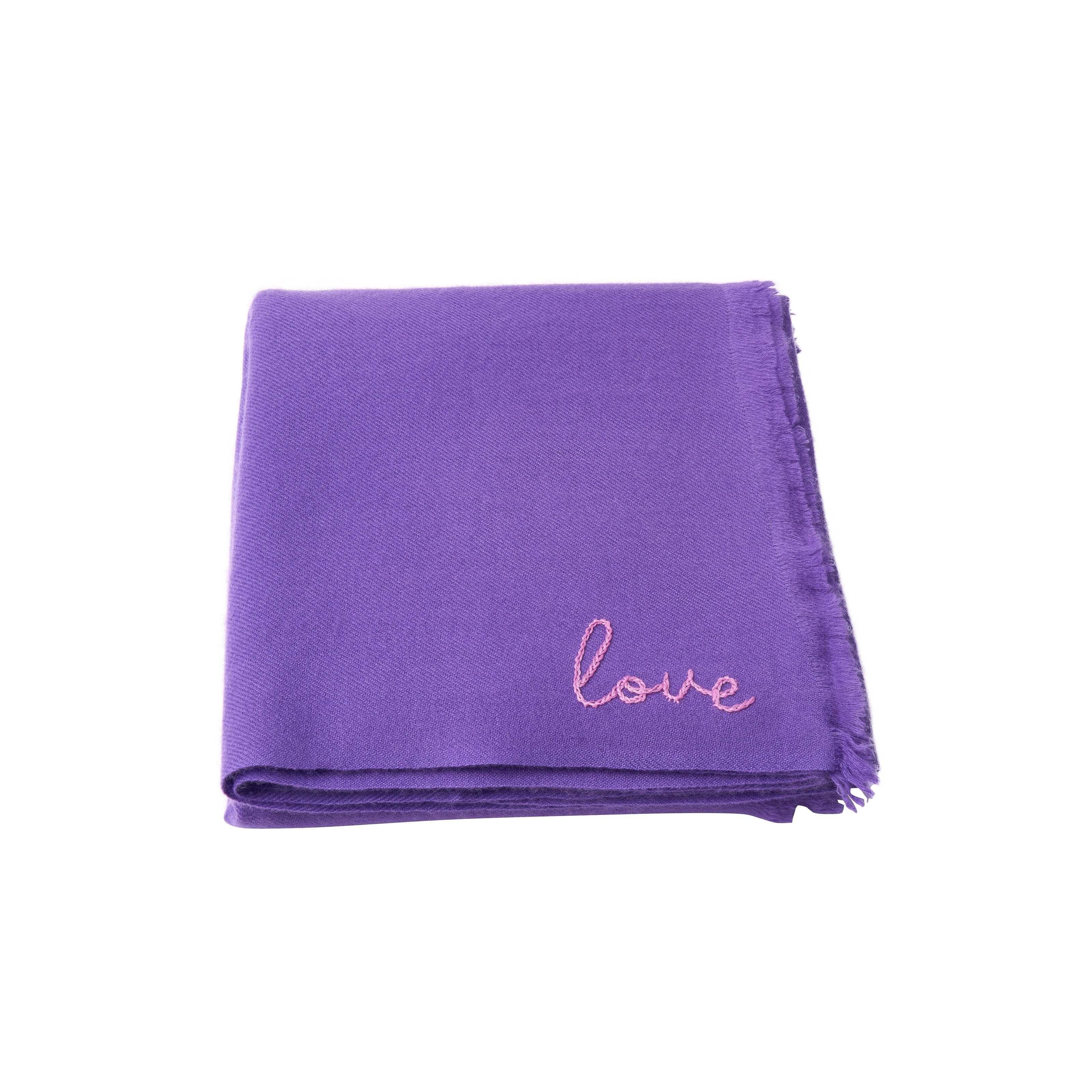 DD Purple Cashmere Scarf