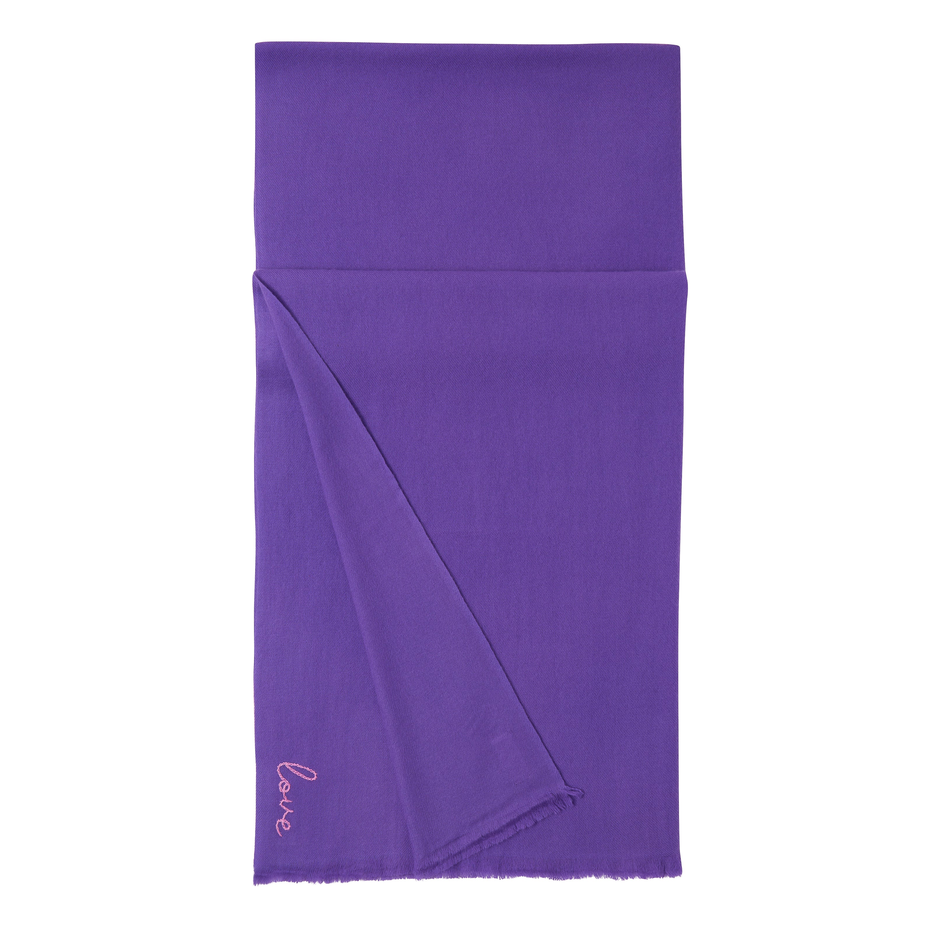 DD Purple Cashmere Scarf
