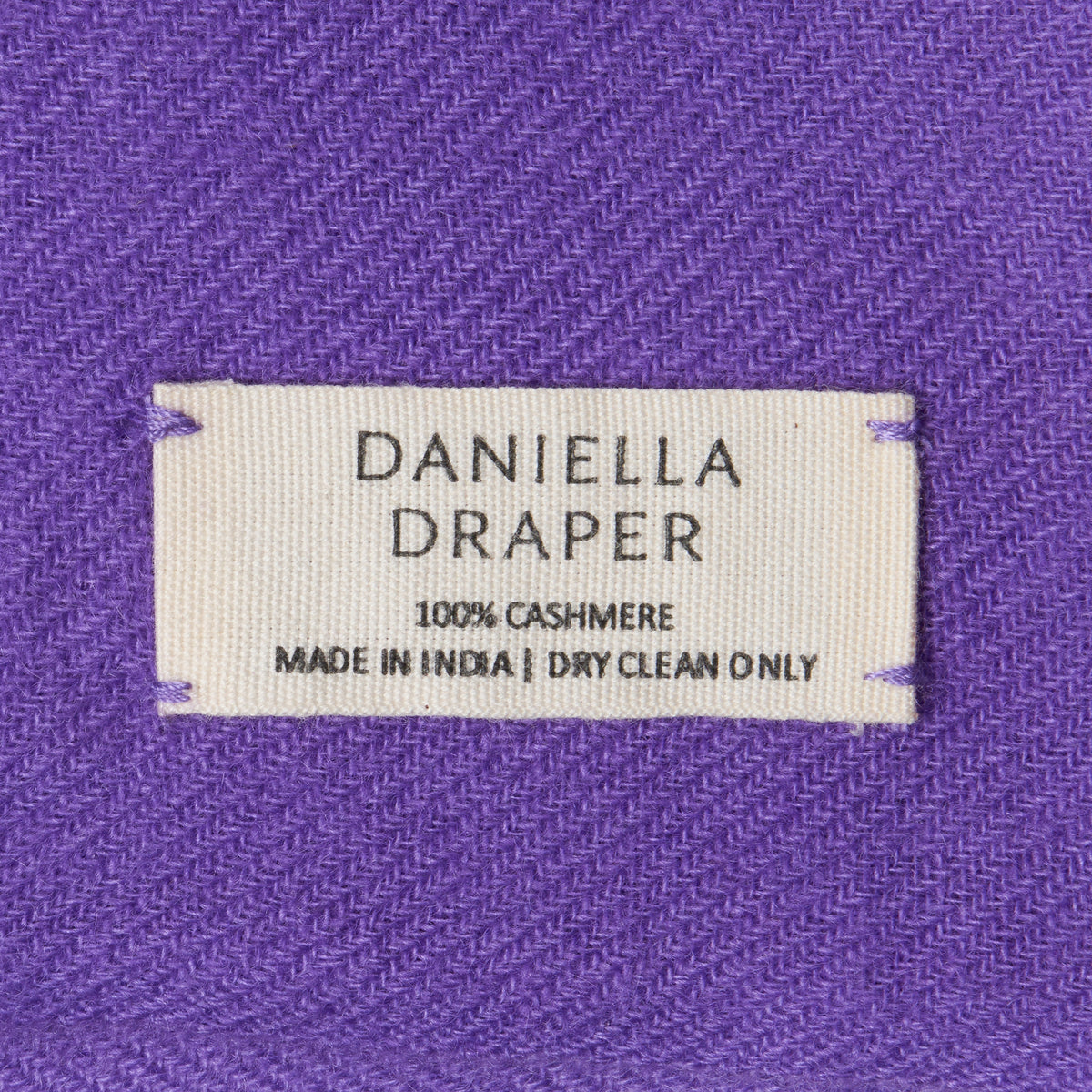 DD Purple Cashmere Scarf