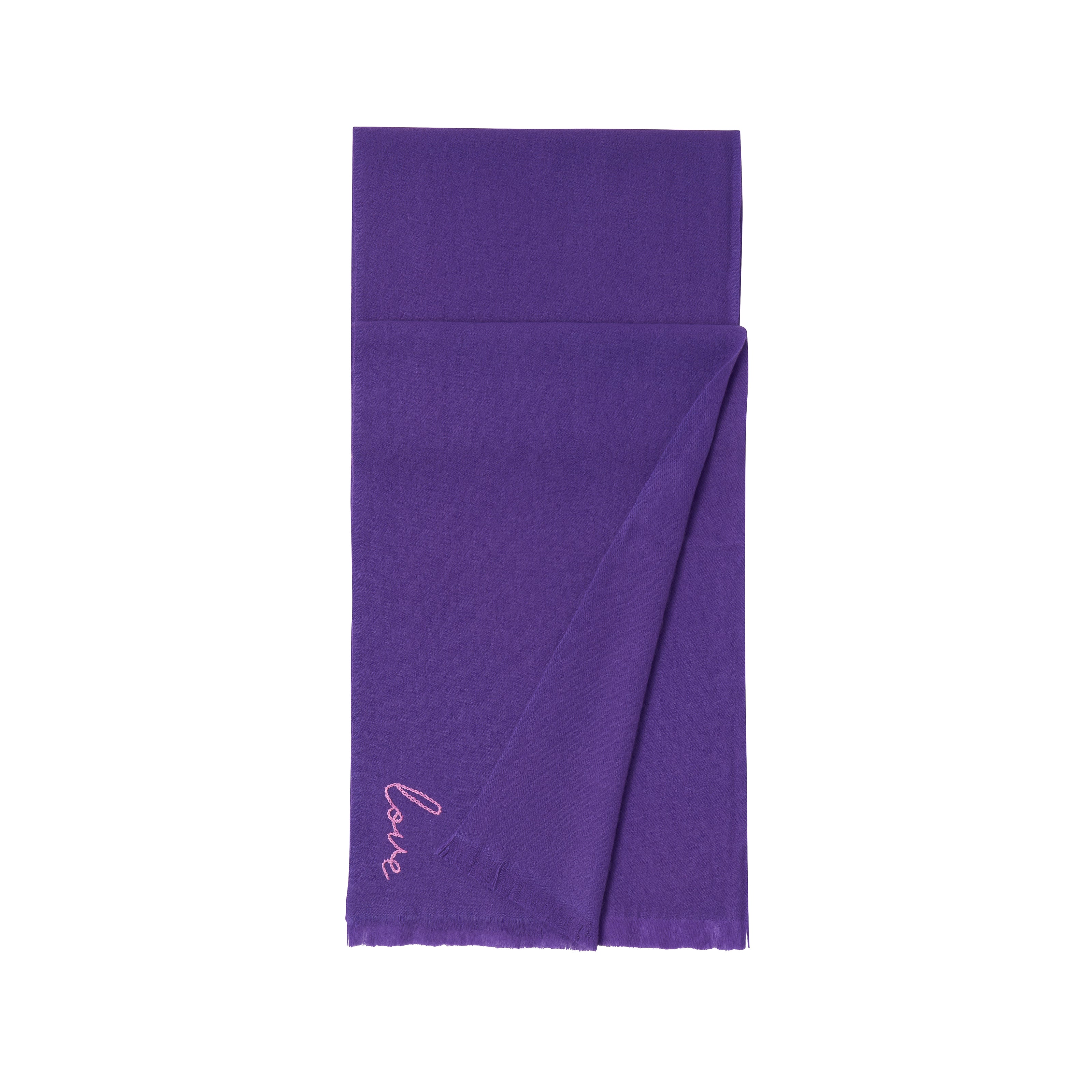 DD Purple Cashmere Scarf