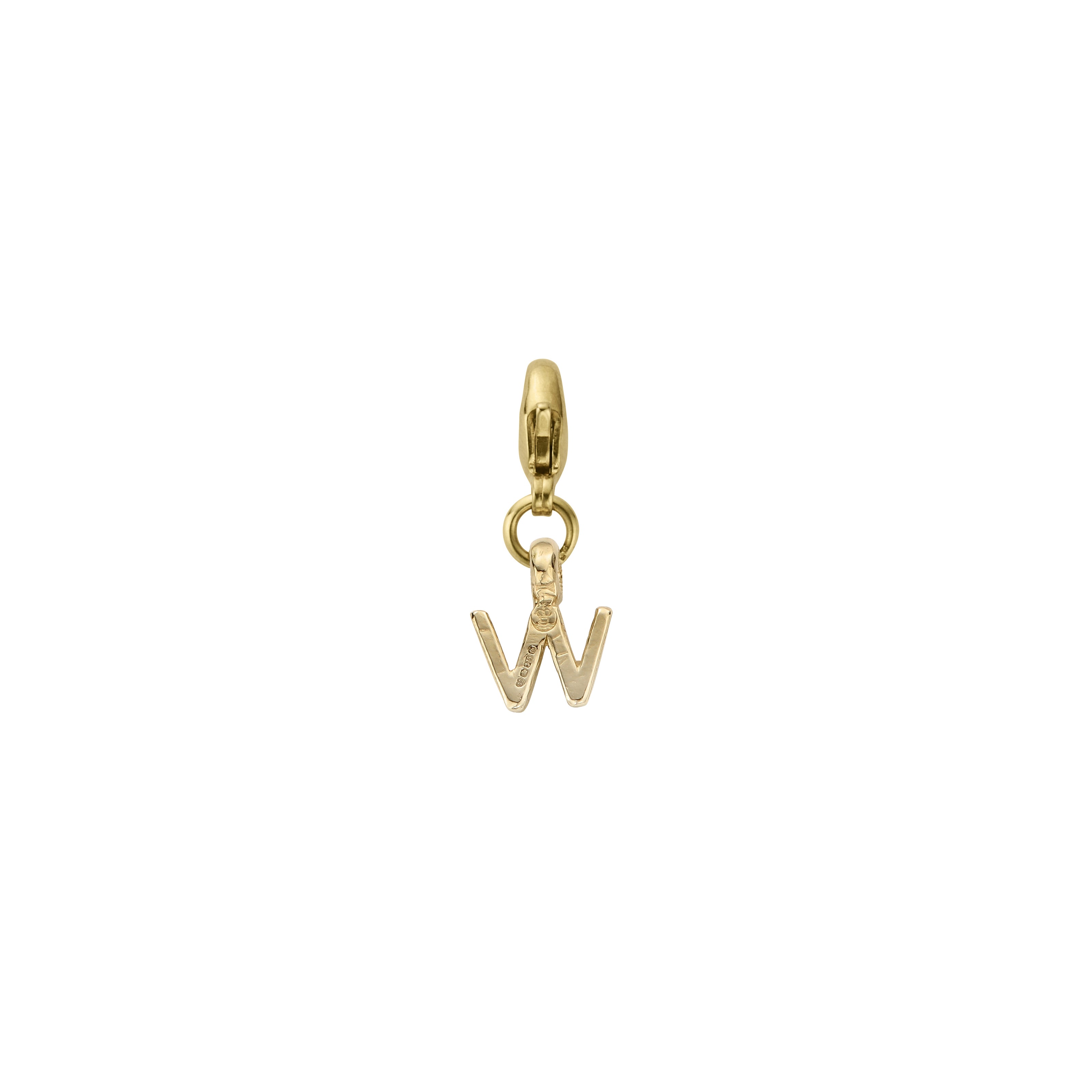 Gold Mini Alphabet Lobster Charm