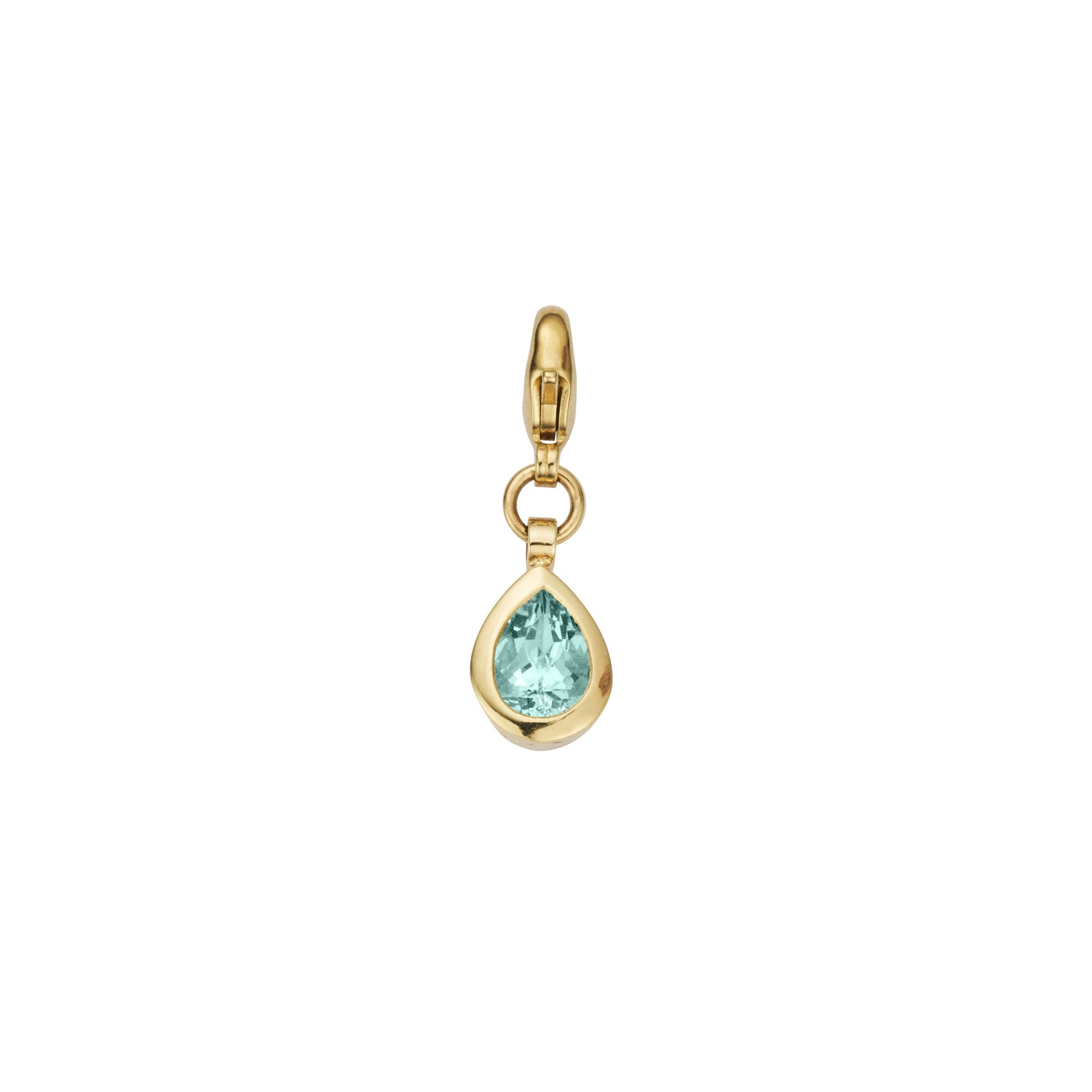 RAINE Gold Zimbaqua Pear Lobster Charm