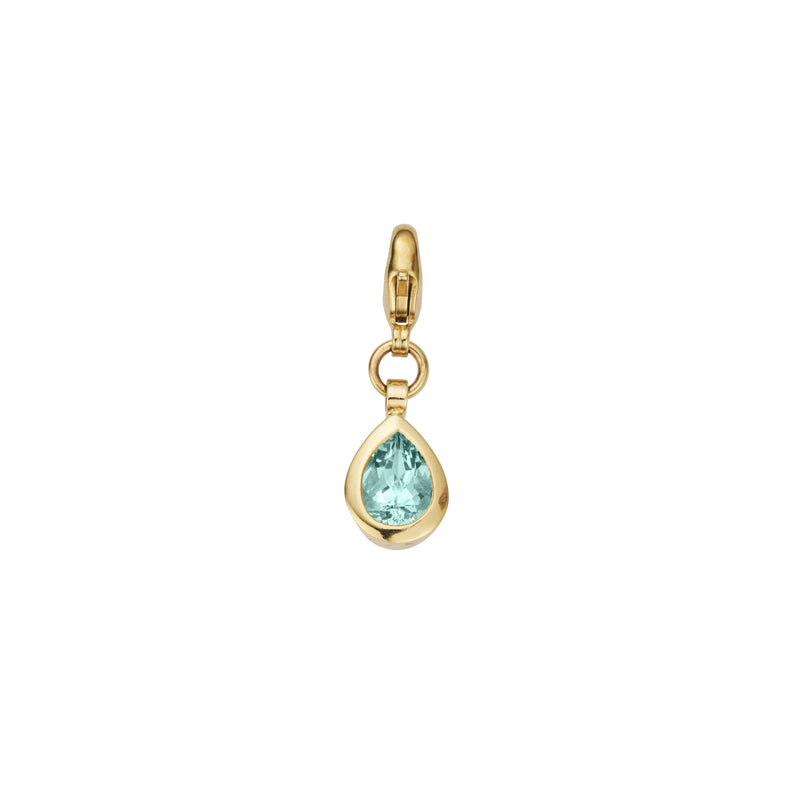 RAINE Gold Zimbaqua Pear Lobster Charm