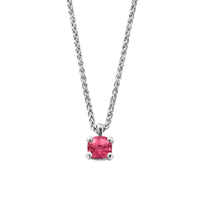 RAISA White Gold Spinel Spiga Chain Necklace