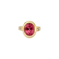 RANA Gold Pink Tourmaline & Diamond Ring