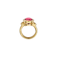 RANA Gold Pink Tourmaline & Diamond Ring