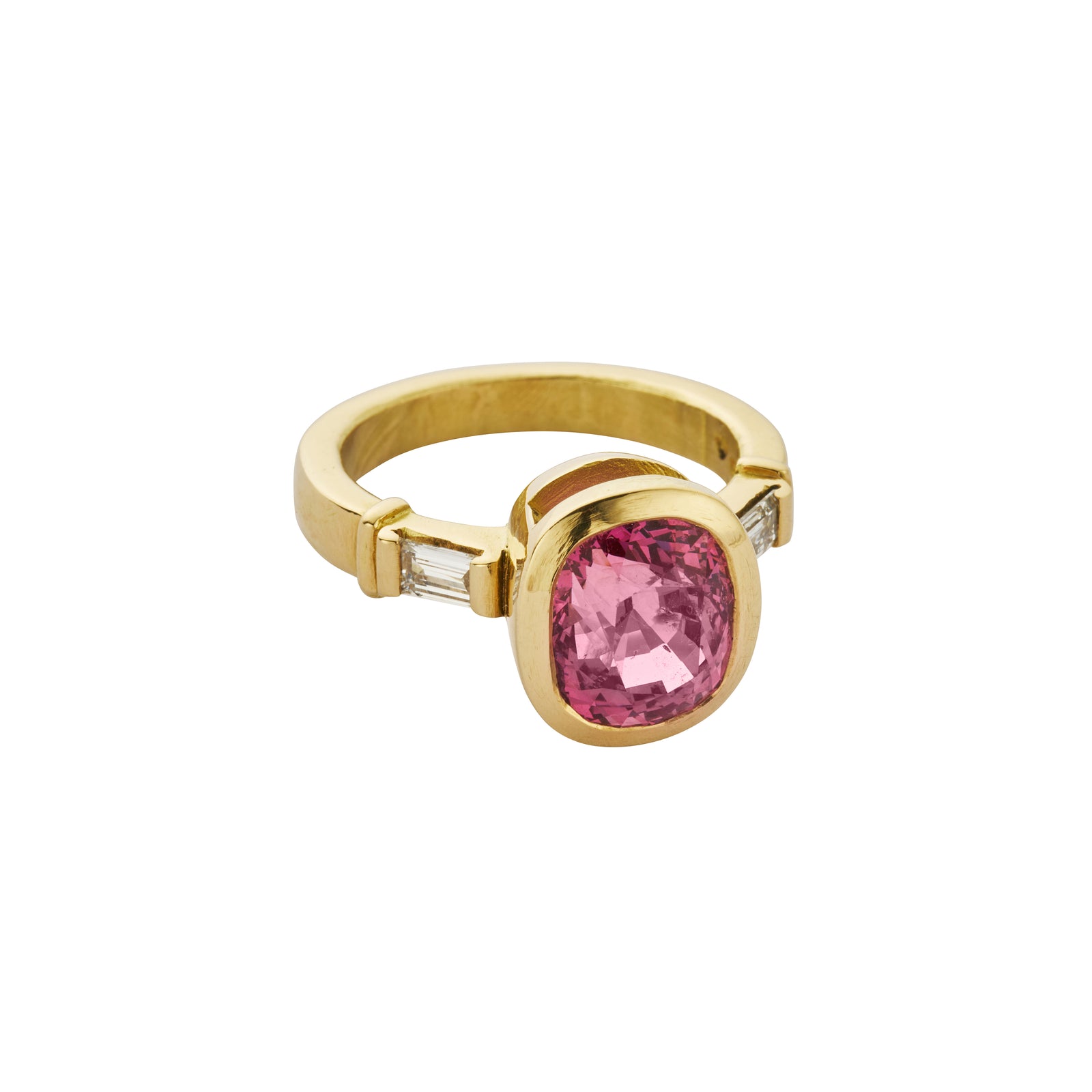 ROSALIE Gold Spinel & Diamond Ring