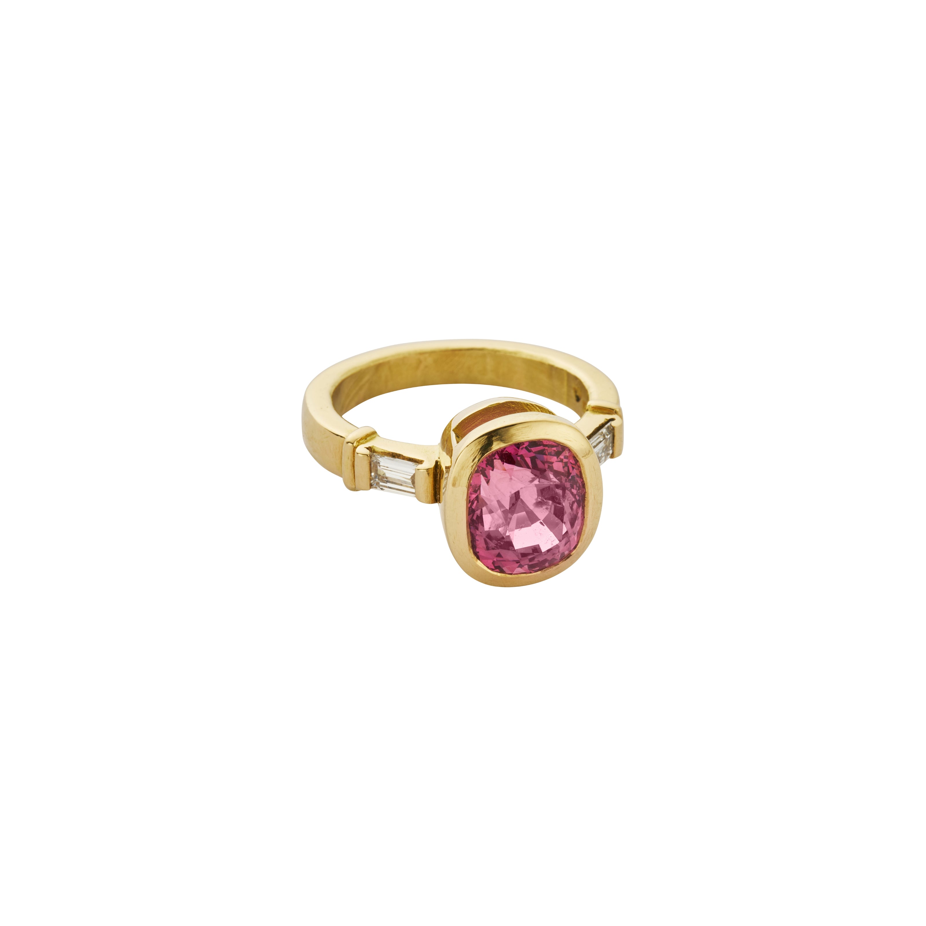 ROSALIE Gold Spinel & Diamond Ring