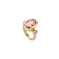 ROSETTE Gold Morganite & Diamond Ring