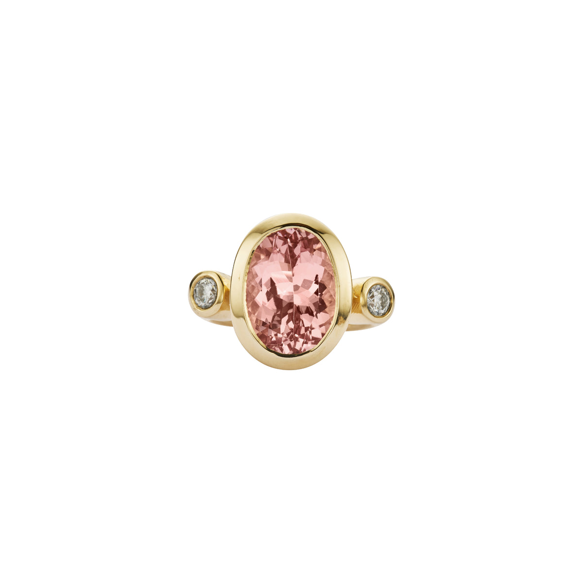 ROSETTE Gold Morganite & Diamond Ring